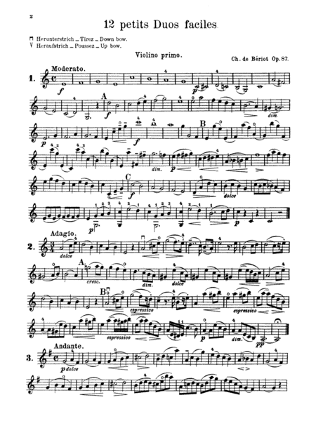 Twelve Short Easy Duets, Op. 87