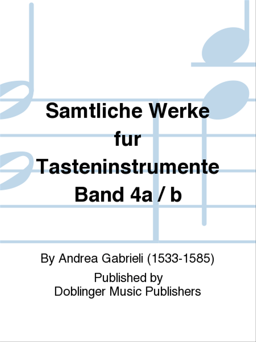 Samtliche Werke fur Tasteninstrumente Band 4a / b Organ scores gallery preview page 1