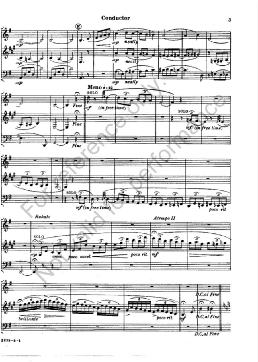 Blue Tapestry Clarinet Trio scores gallery preview page 4