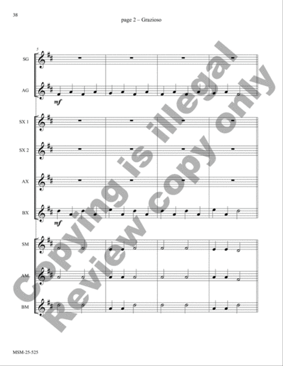 Six Original Compositions for Orff Ensemble Sacred scores gallery preview page 18