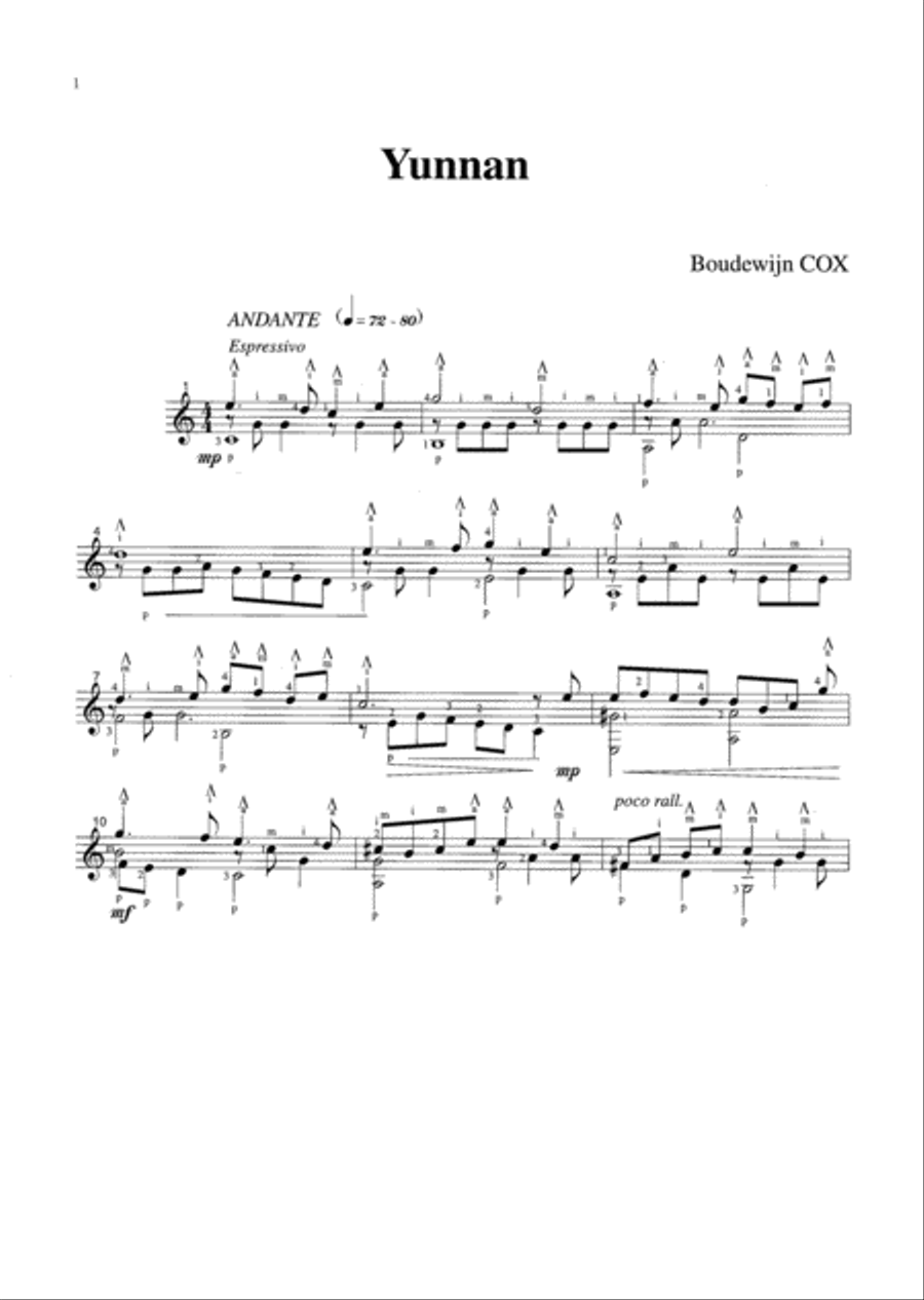 Tea Time for Solo Guitar Guitar Solo scores gallery preview page 2