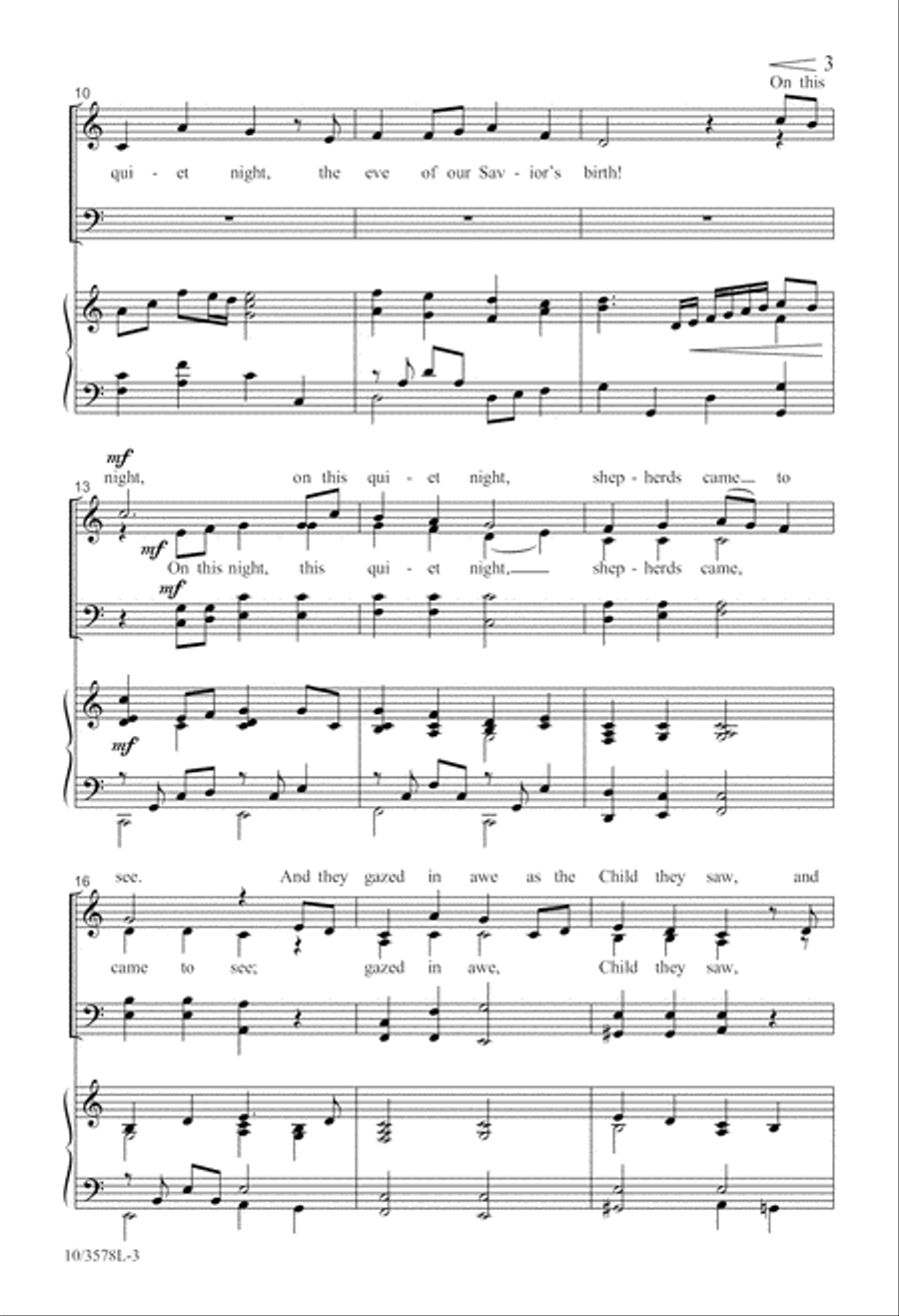 On This Quiet Night On This Quiet Night 4-Part scores gallery preview page 3