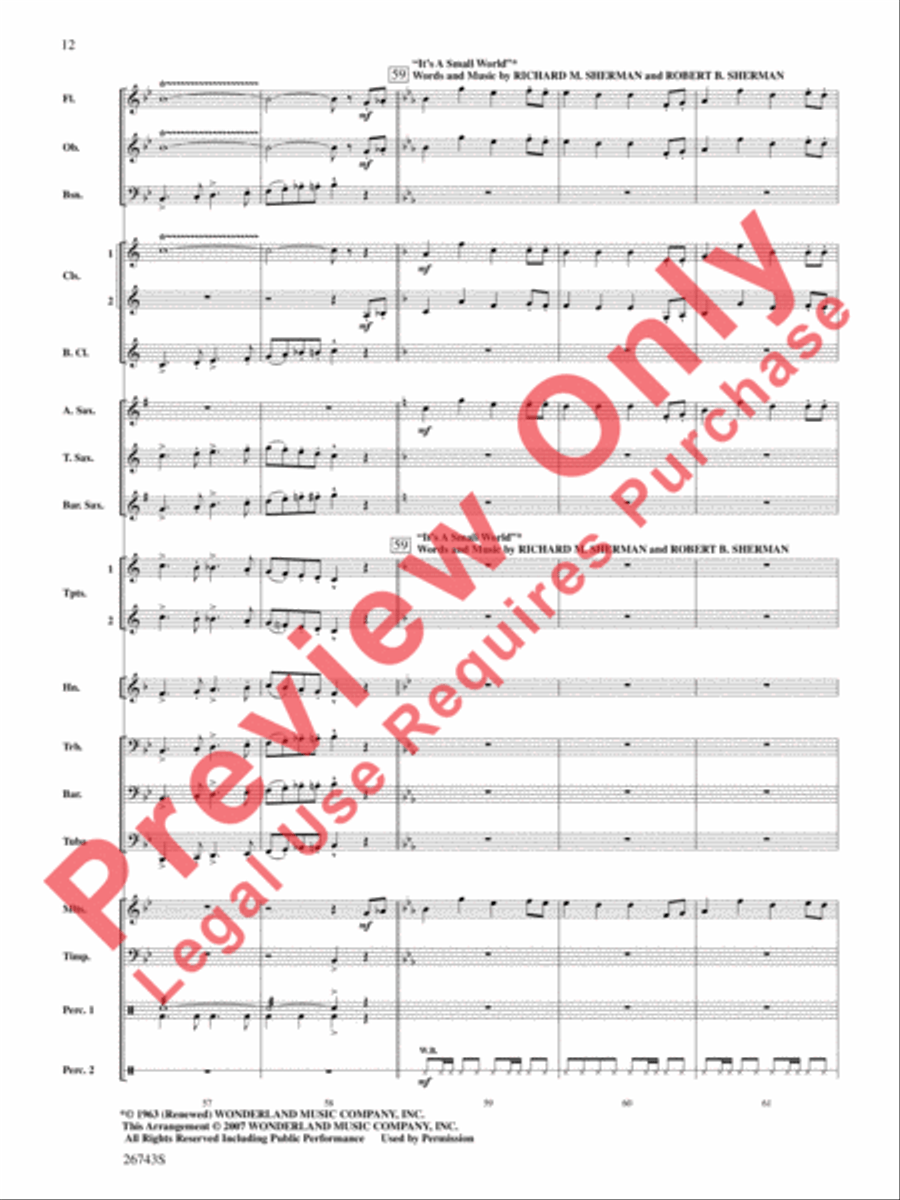 A Day at Disneyland A Day at Disneyland Concert Band scores gallery preview page 13
