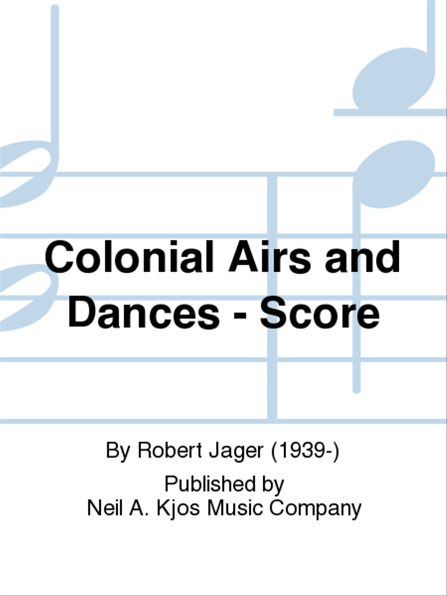 Colonial Airs and Dances - Score Concert Band scores gallery preview page 1