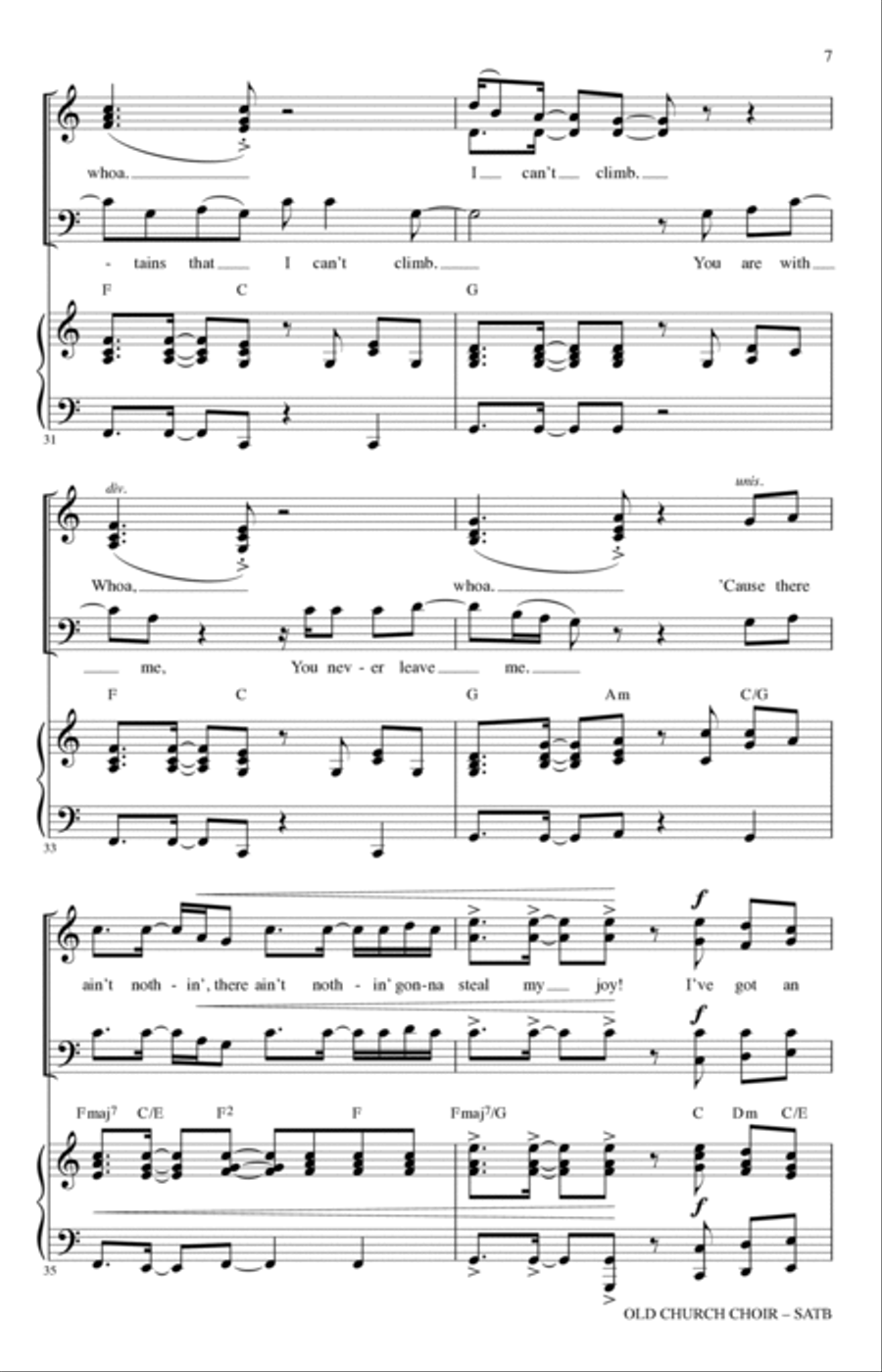 Old Church Choir (arr. Michael Barrett) 4-Part scores gallery preview page 6