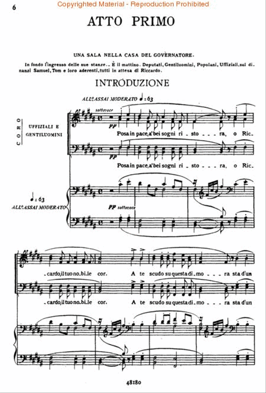 Un Ballo in Maschera (A Masked Ball) Voice scores gallery preview page 3