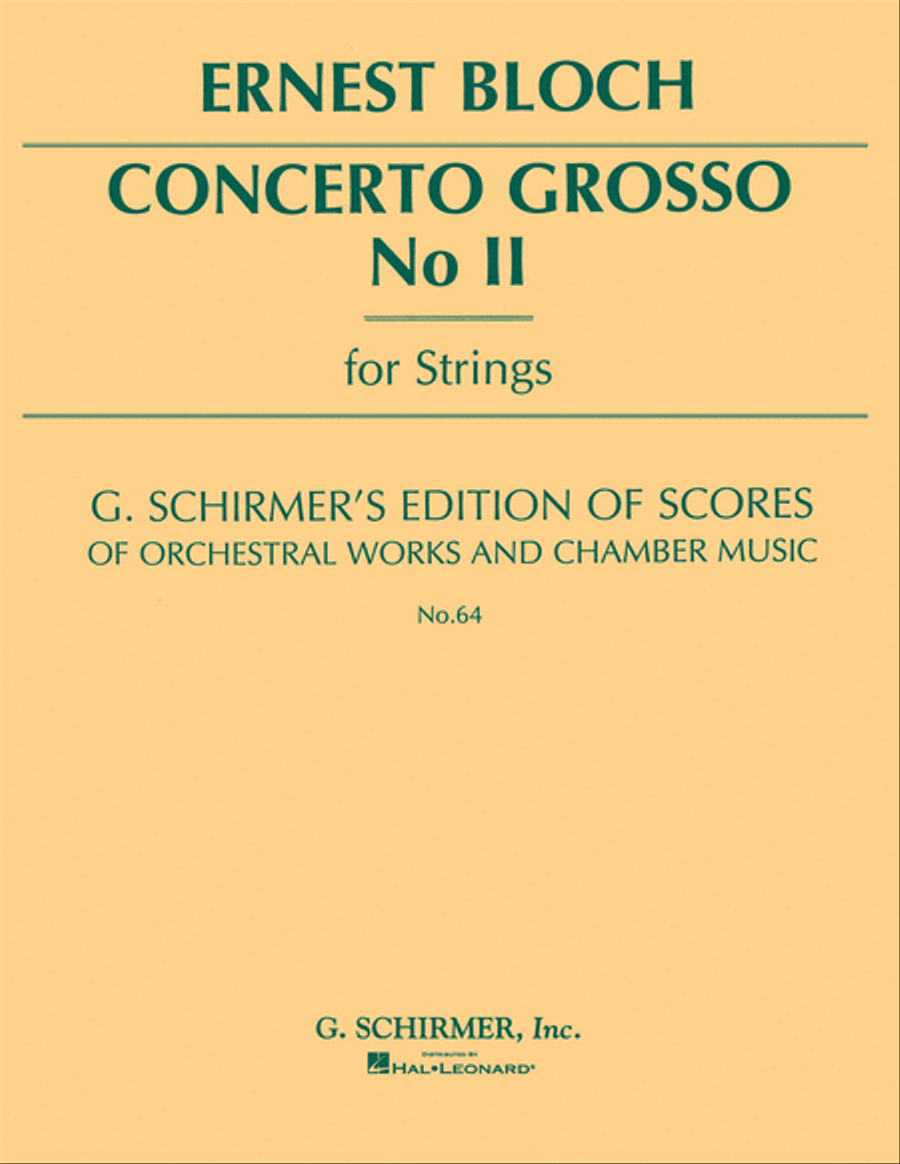Concerto Grosso No. 2 Orchestra scores gallery preview page 1