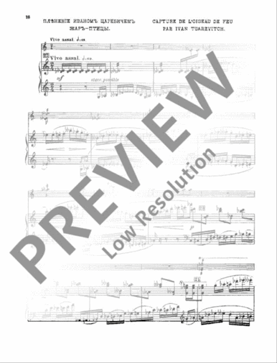 L'oiseau de feu - The Firebird Piano scores gallery preview page 17