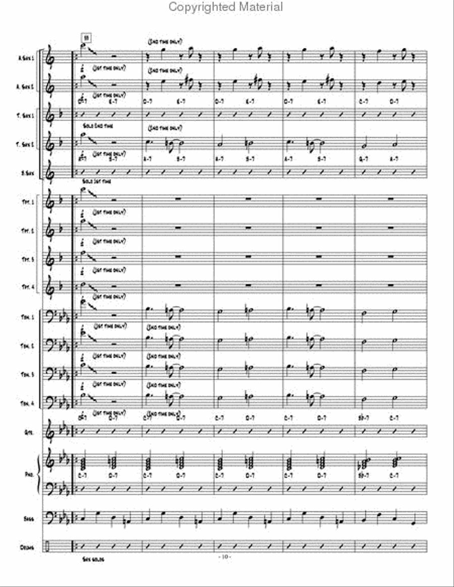 Dakashuffle Jazz Ensemble scores gallery preview page 11