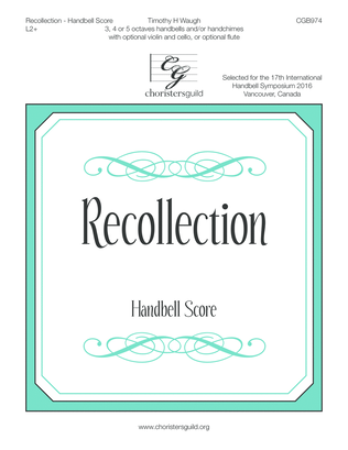 Book cover for Recollection - Handbell Score