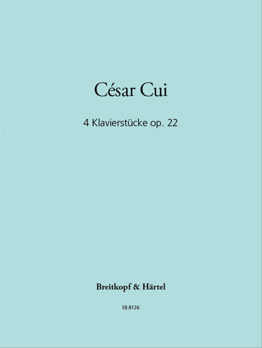 4 Piano Pieces Op. 22