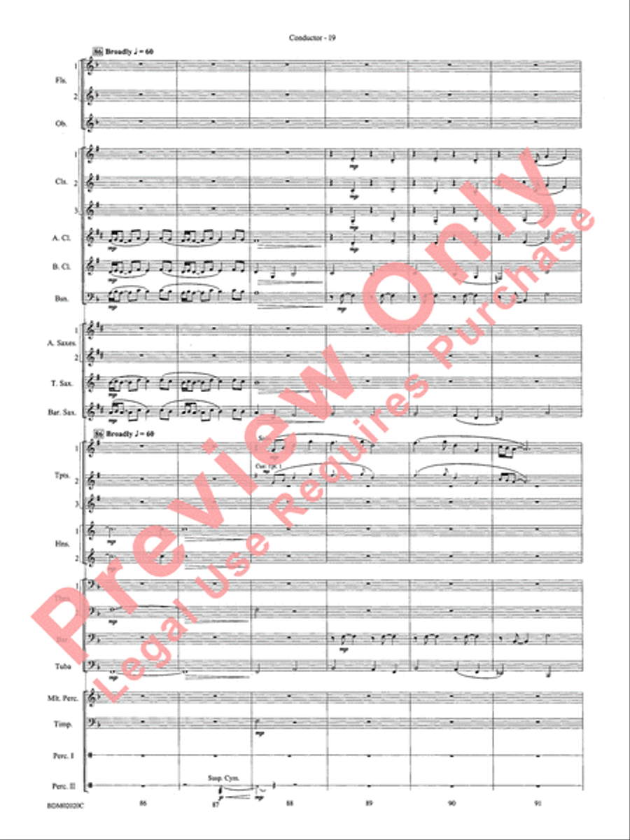 Prairiesong Concert Band scores gallery preview page 22
