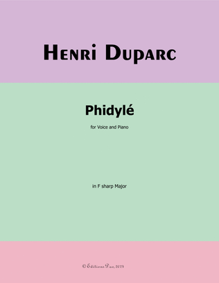 Phidylé, by Henri Duparc, in F sharp Major