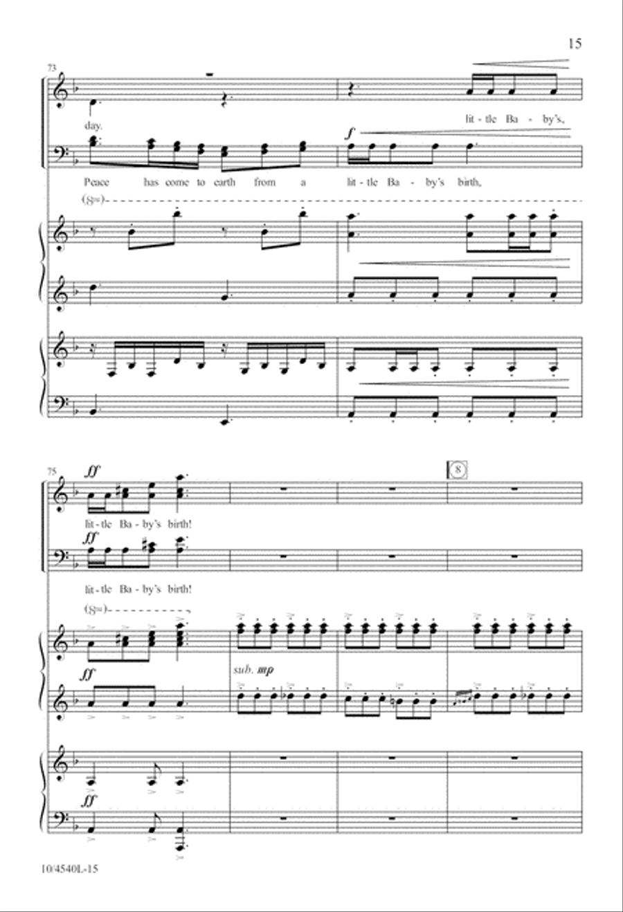 Bell Carol 4-Part scores gallery preview page 16