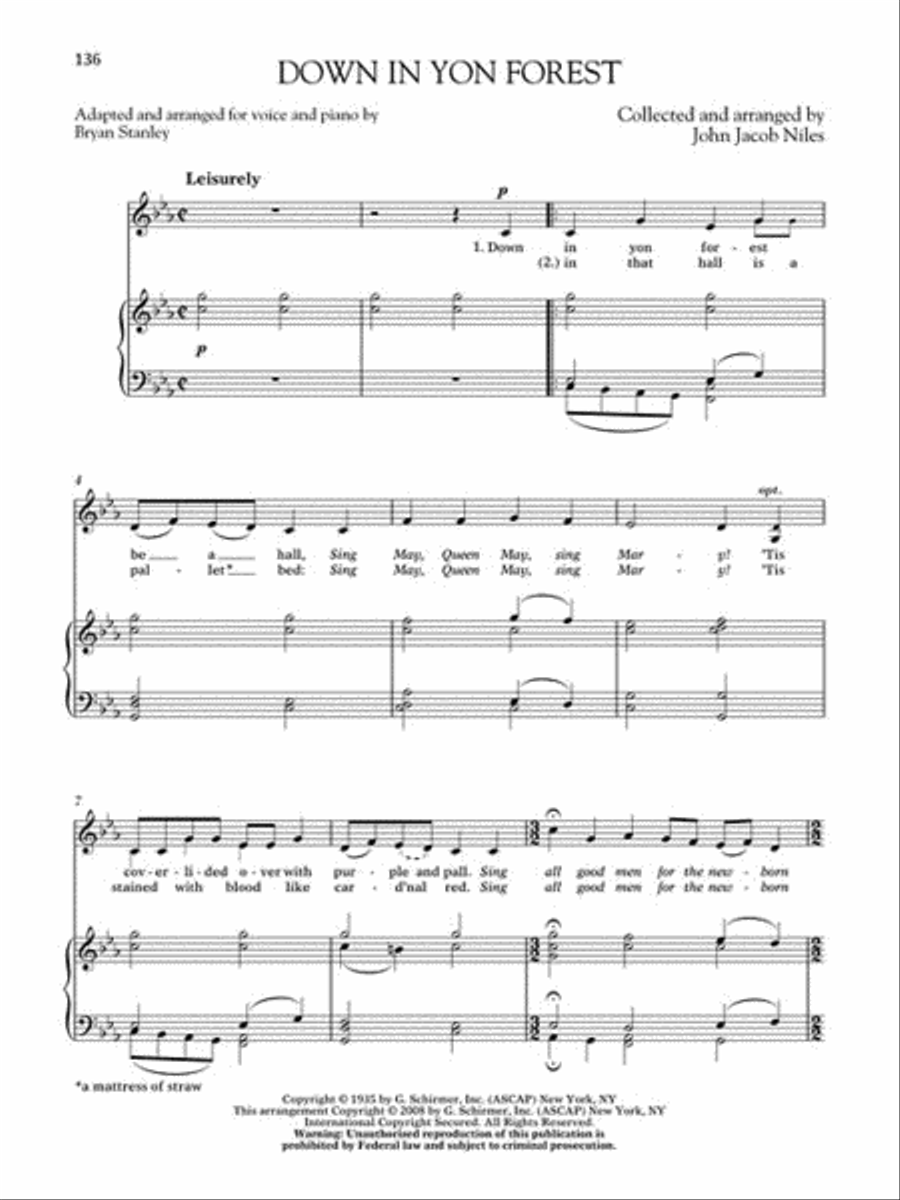 Songs of John Jacob Niles – Revised and Expanded Edition Low Voice scores gallery preview page 10