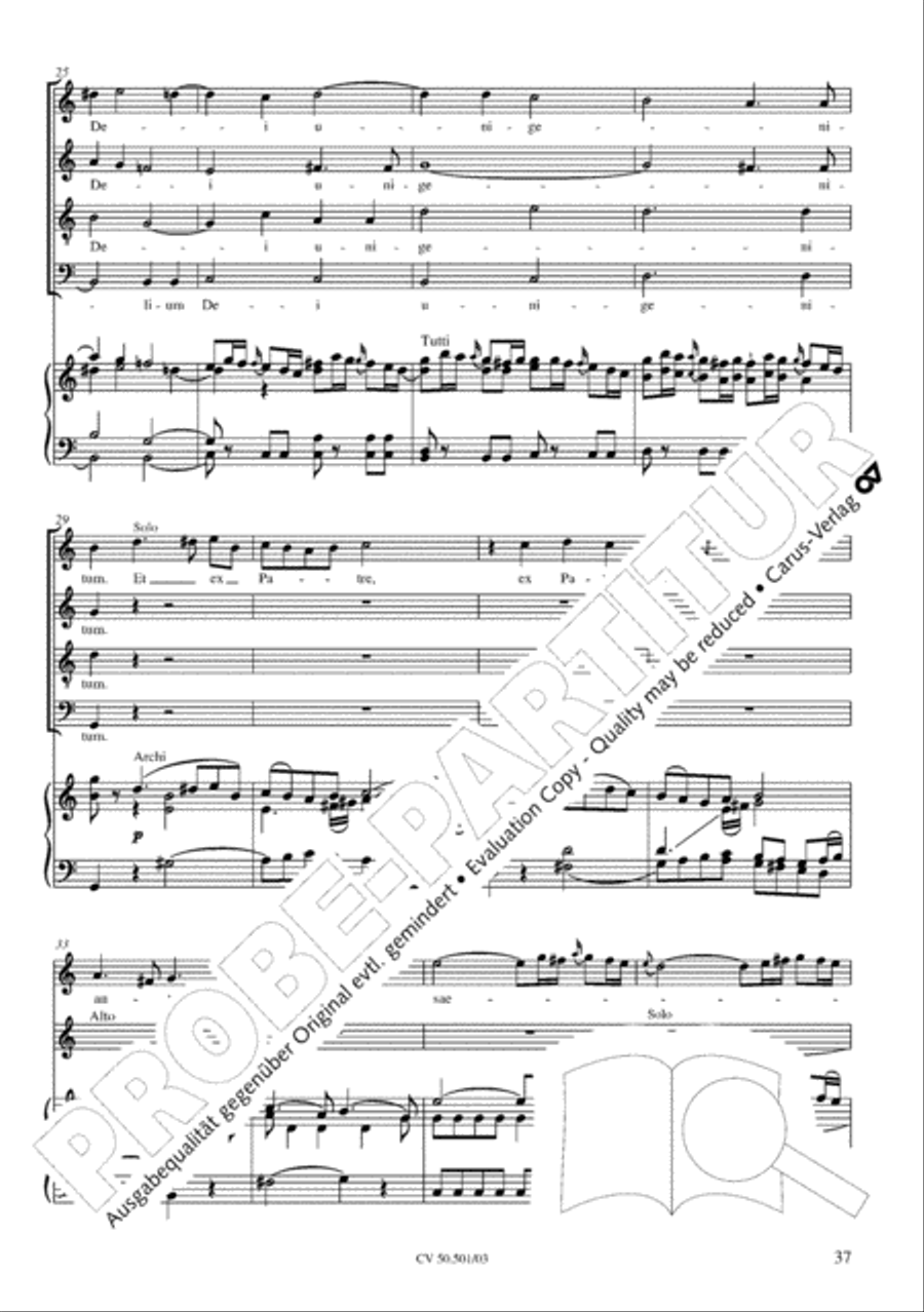 Mass in C Major 4-Part scores gallery preview page 38
