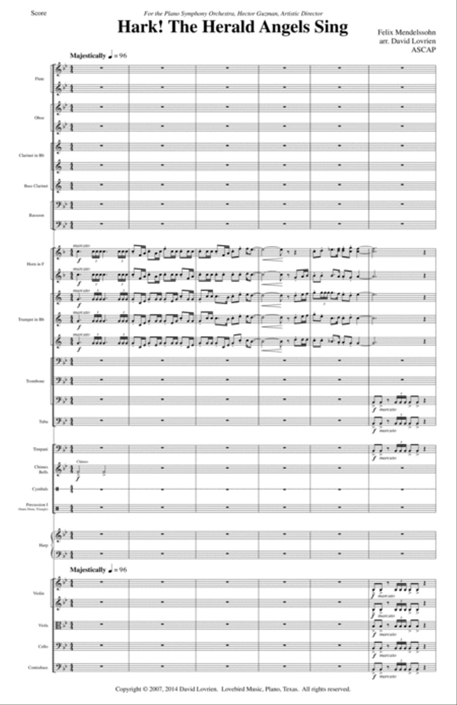 Hark! The Herald Angels Sing Full Orchestra scores gallery preview page 6