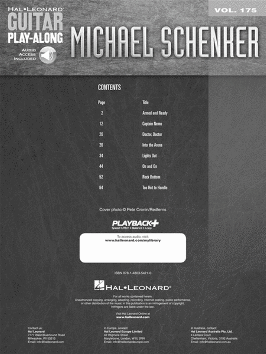 Michael Schenker Guitar Tablature scores gallery preview page 2