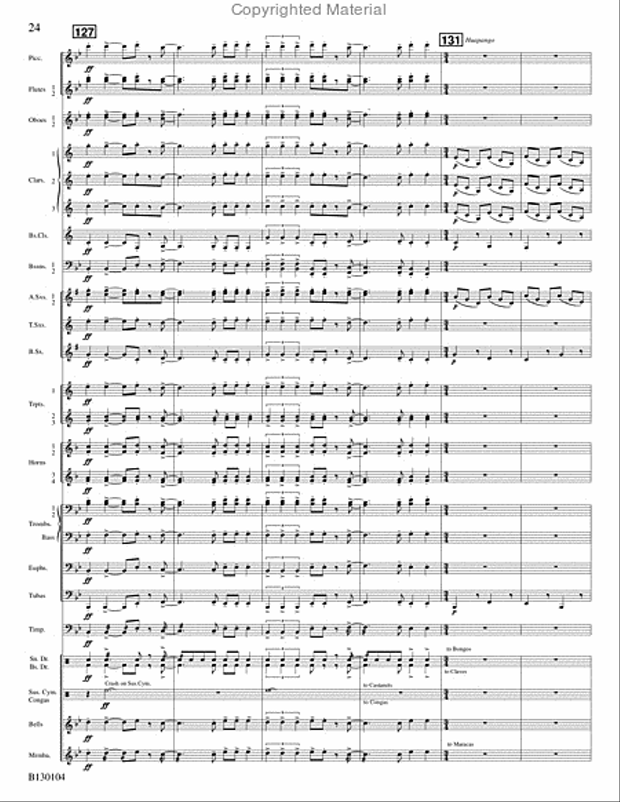 La Fiesta de San Antonio La Fiesta de San Antonio Concert Band scores gallery preview page 25