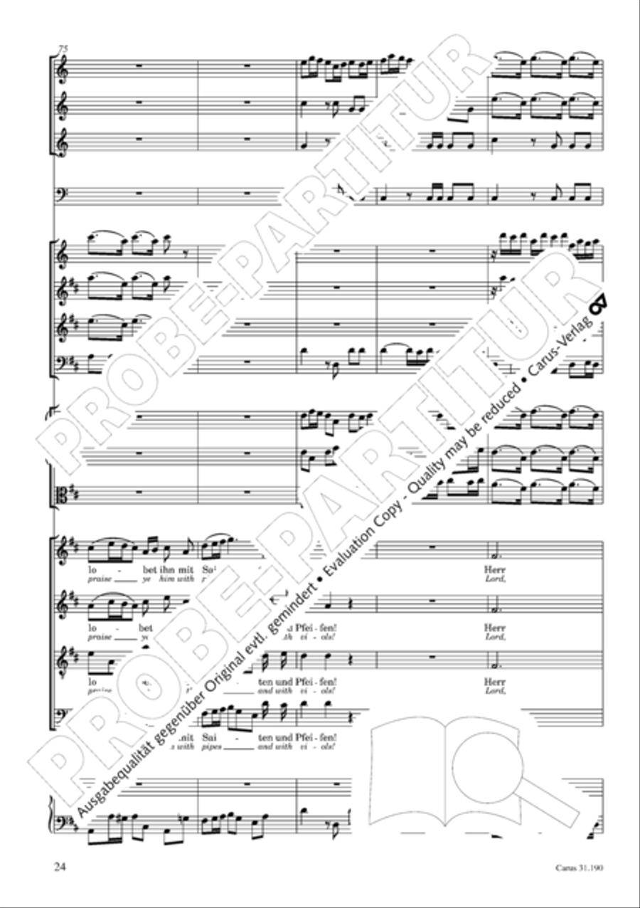 Sing to the Lord a new song (Singet dem Herrn ein neues Lied) ATB scores gallery preview page 25