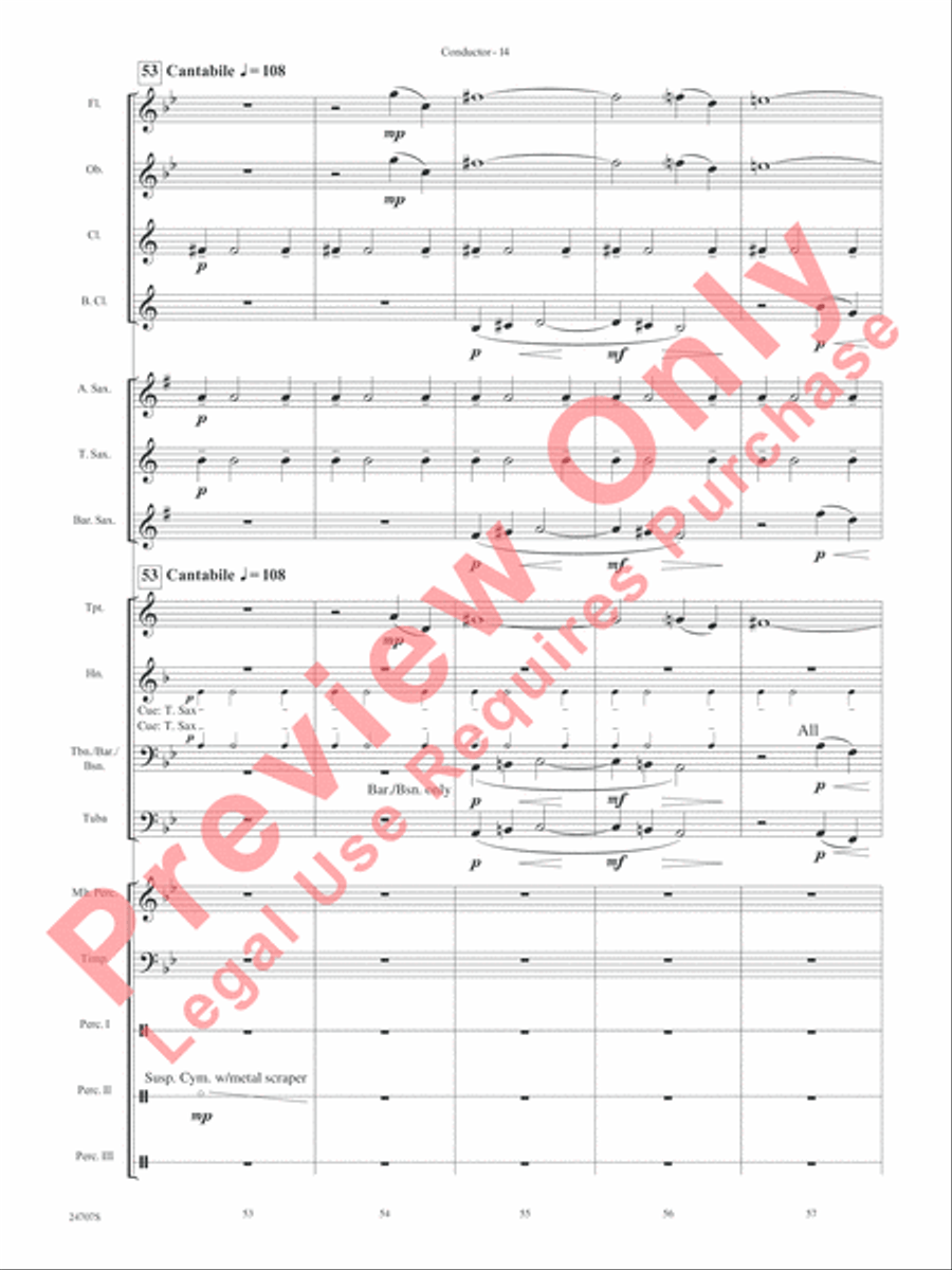 Hooroosh! Concert Band scores gallery preview page 16