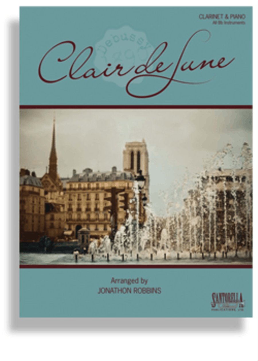 Claire de Lune (Clarinet & Piano) Clarinet Solo scores gallery preview page 1