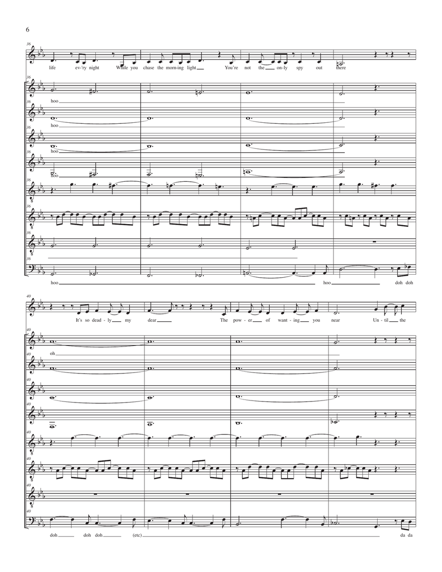 Tomorrow Never Dies from the Motion Picture TOMORROW NEVER DIES 4-Part scores gallery preview page 6