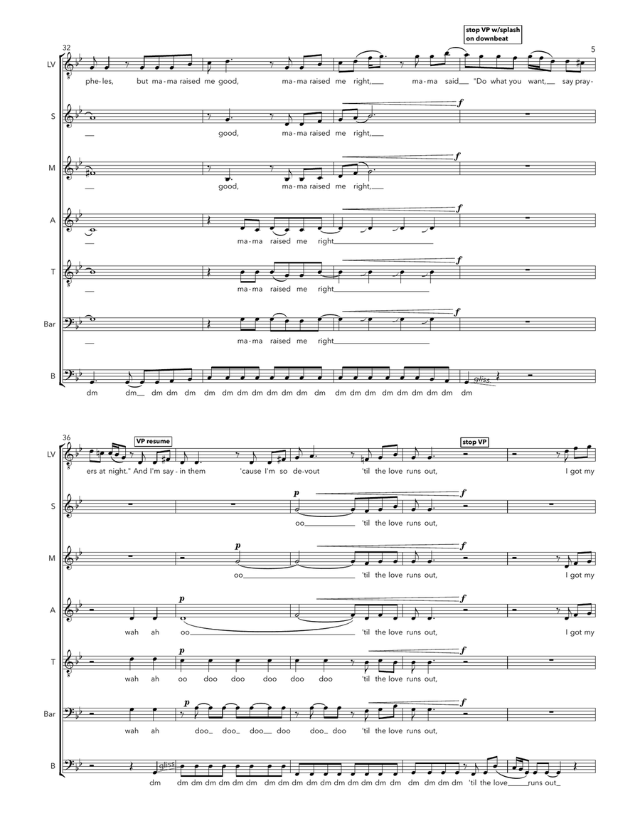 Love Runs Out Love Runs Out A Cappella scores gallery preview page 5