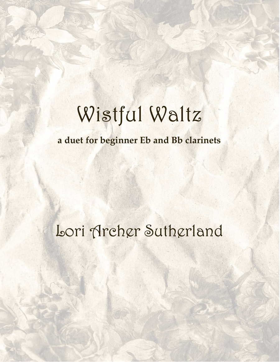 Wistful Waltz Clarinet Duet scores gallery preview page 1