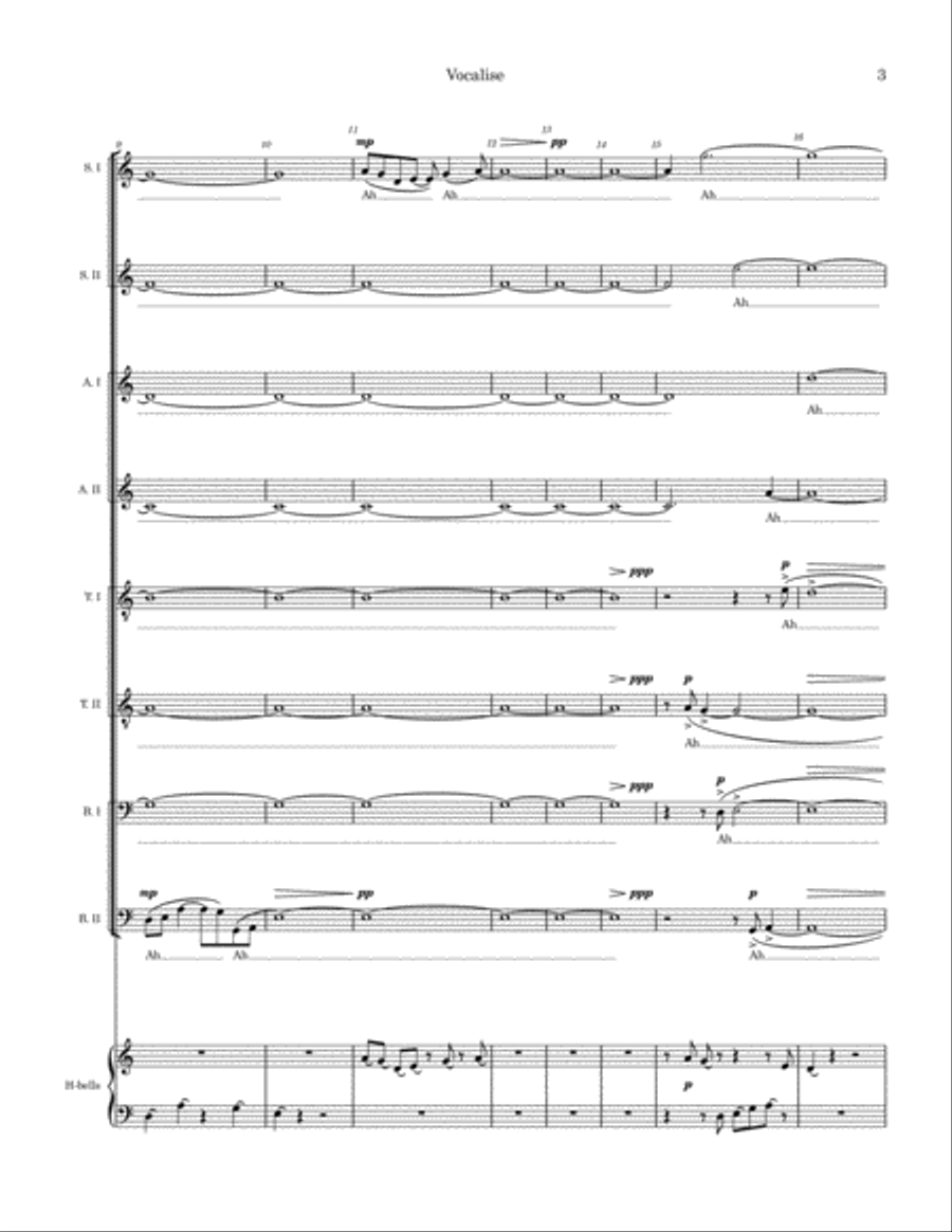 Vocalise 4-Part scores gallery preview page 4