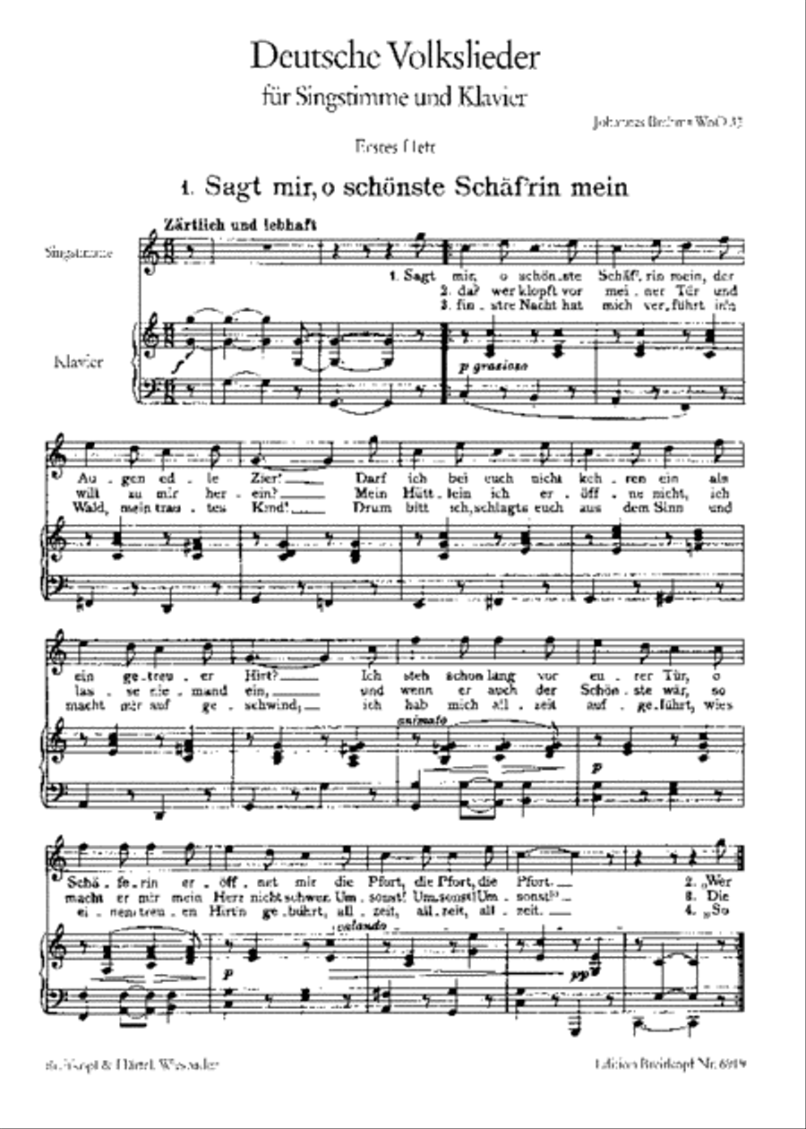 German Folk Songs WoO 33 Voice Solo scores gallery preview page 2