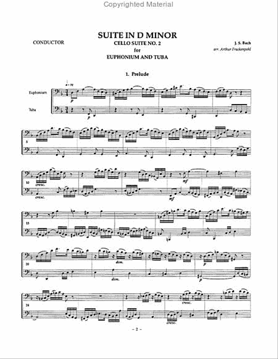 Suite in D minor Suite in D minor Brass Duet scores gallery preview page 2