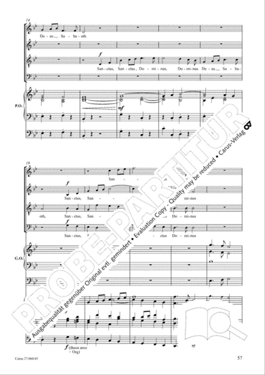 Messe a quatre voix 4-Part scores gallery preview page 58