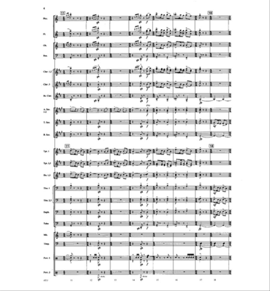 Skyscapes Concert Band scores gallery preview page 4