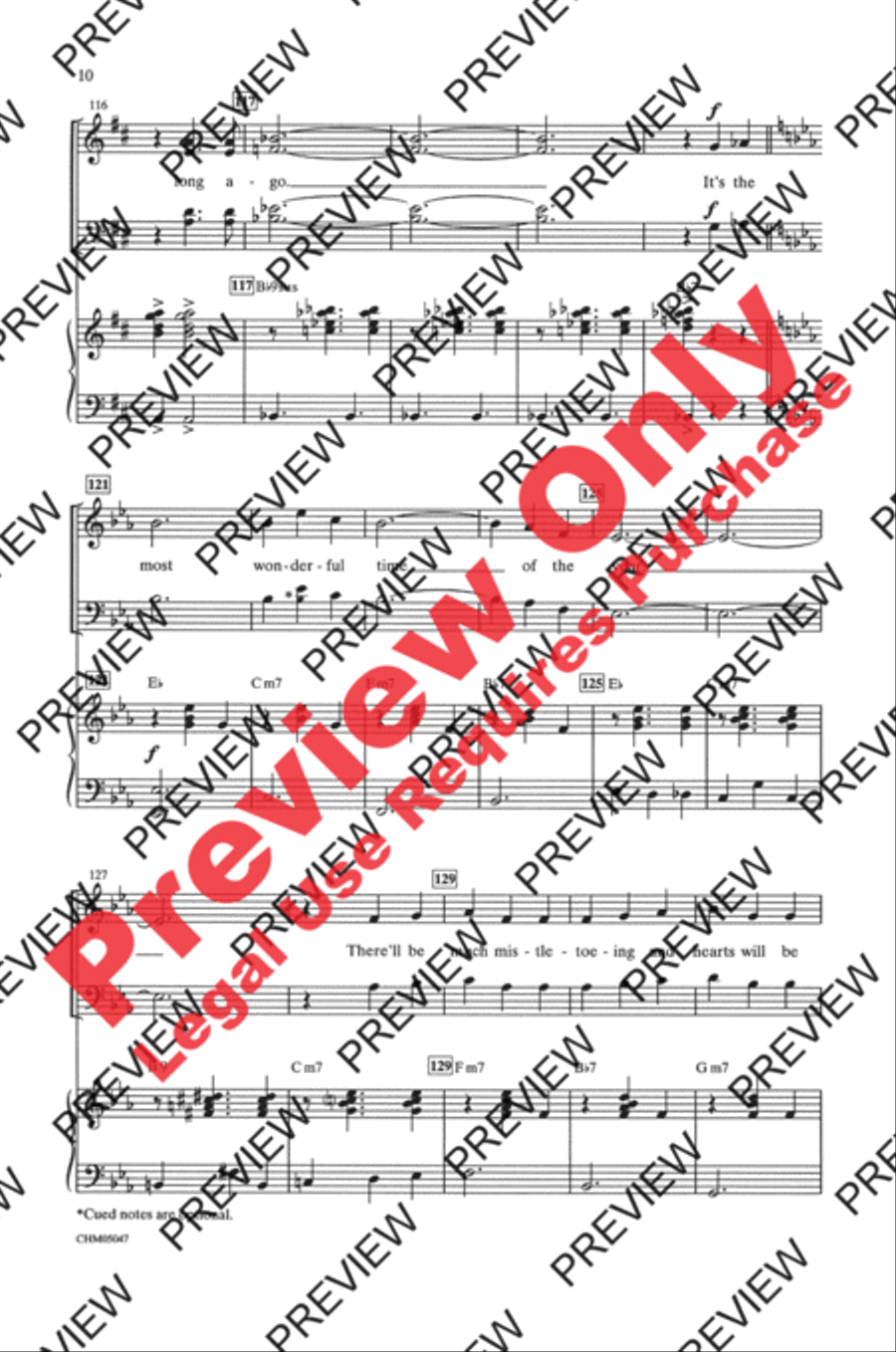 It's the Most Wonderful Time of the Year 4-Part scores gallery preview page 10