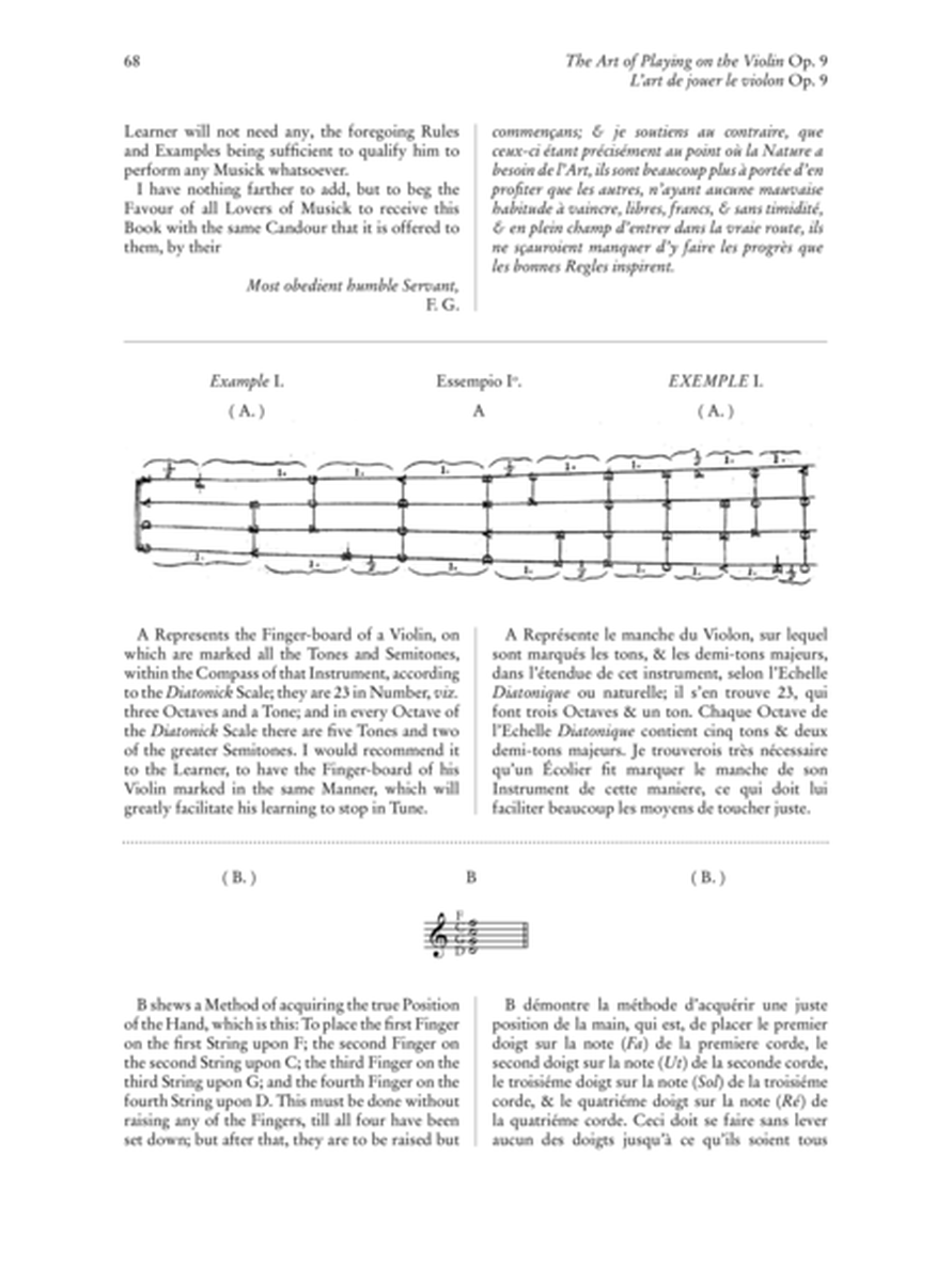 The Art of Playing on the Violin Op. 9 (1751) - L’art de jouer le violon Op. 9 (1752) (H. 410-411). Critical Edition