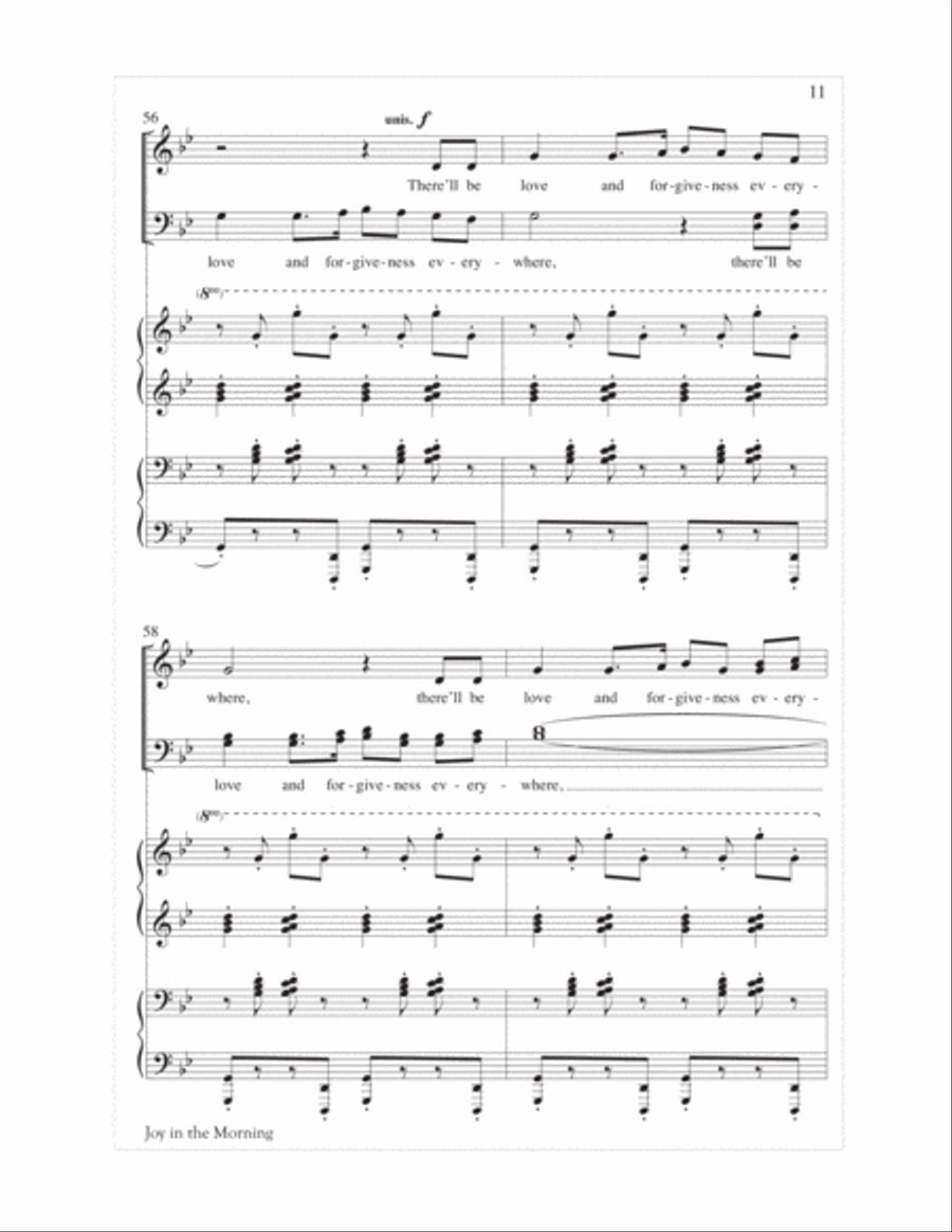 Joy in the Morning 4-Part scores gallery preview page 11