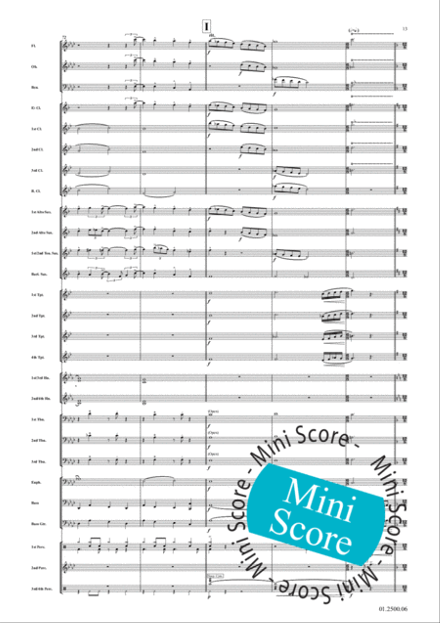Greased Lightning Concert Band scores gallery preview page 17