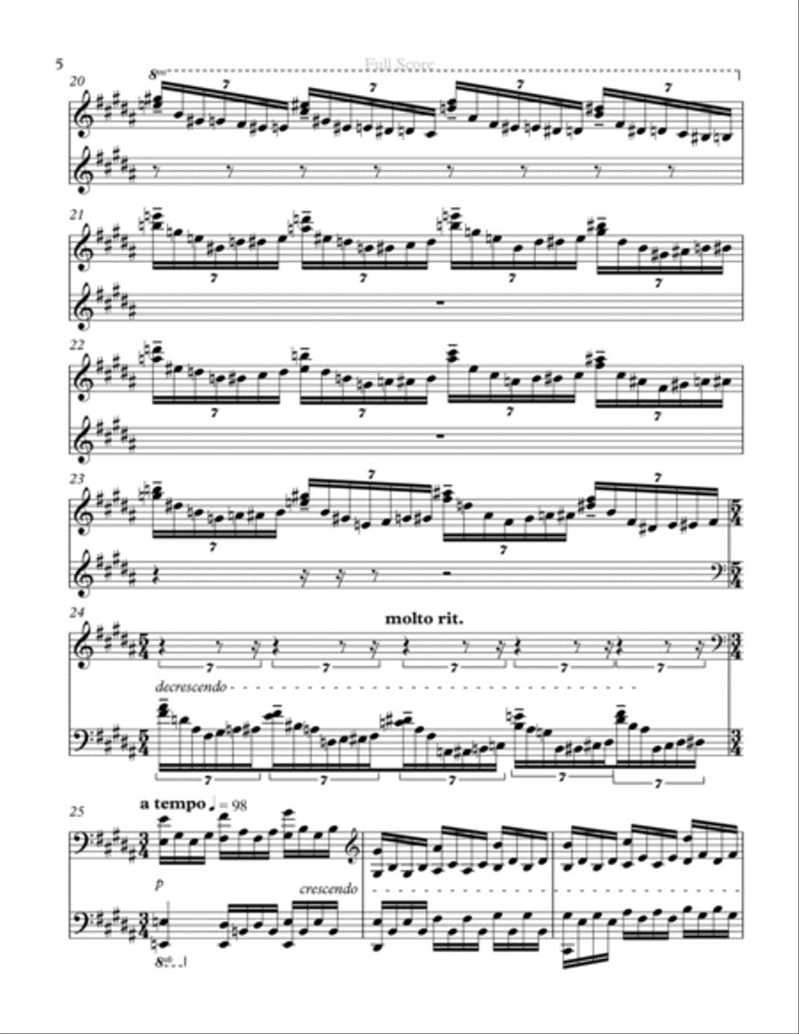 Toccata Opus 42 Toccata Opus 42 Piano Solo scores gallery preview page 6