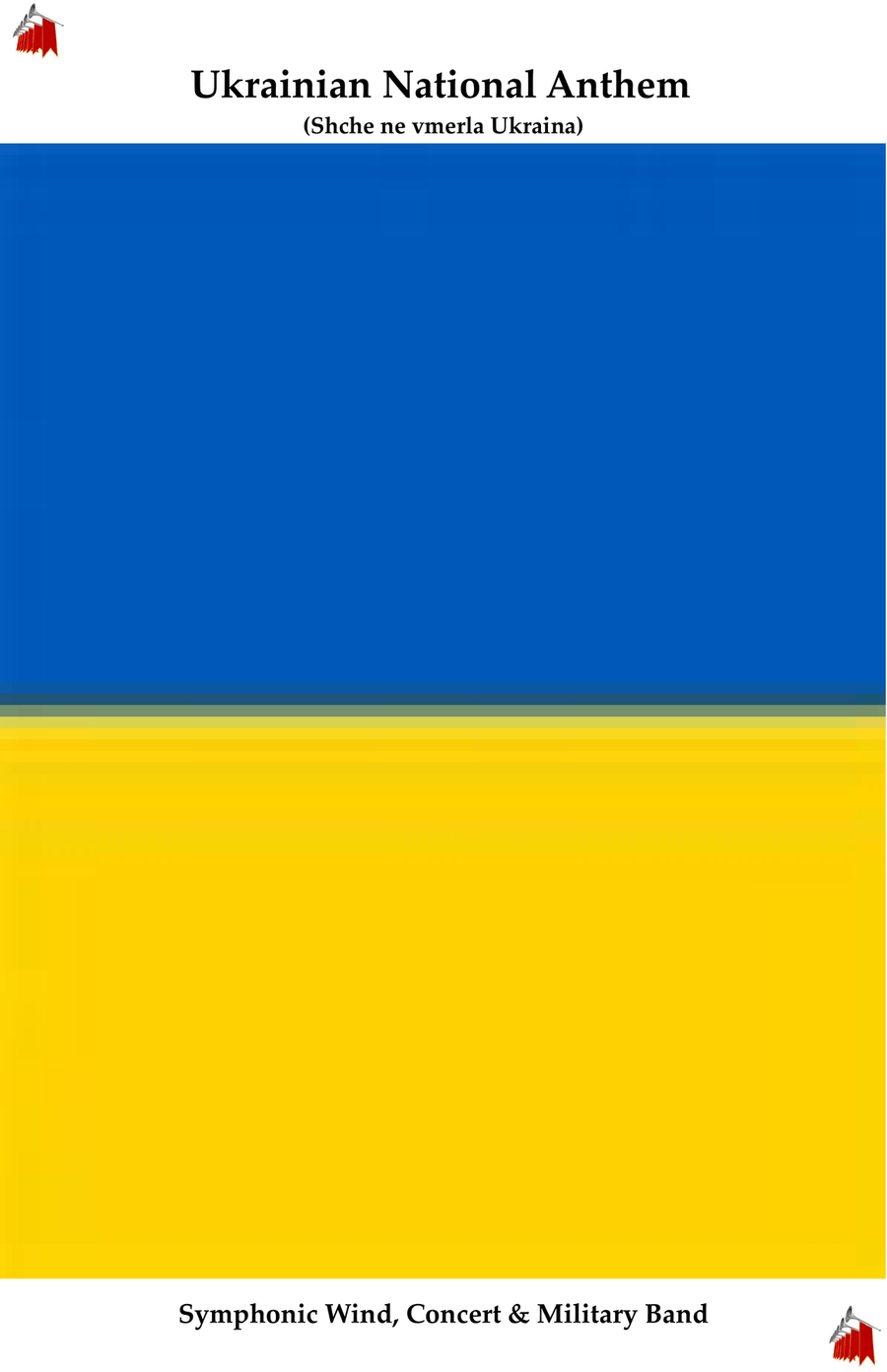 Ukrainian National Anthem for Symphonic Wind, Concert & Military MFAO World National Anthem Series Concert Band scores gallery preview page 1