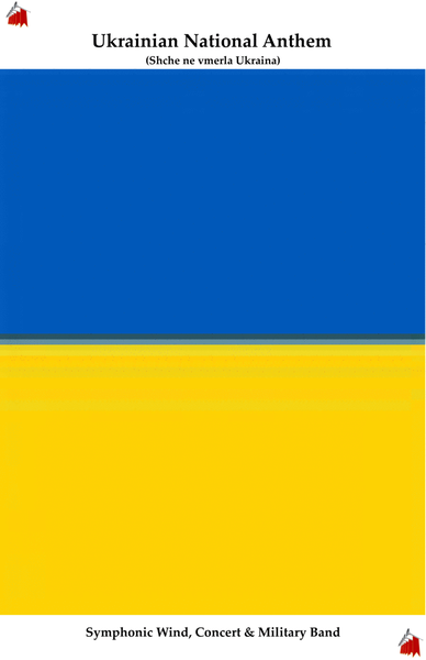 Ukrainian National Anthem for Symphonic Wind, Concert & Military MFAO World National Anthem Series image number null