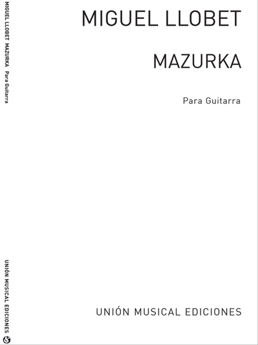 Mazurka for Guitar Mazurka for Guitar Acoustic Guitar scores gallery preview page 1