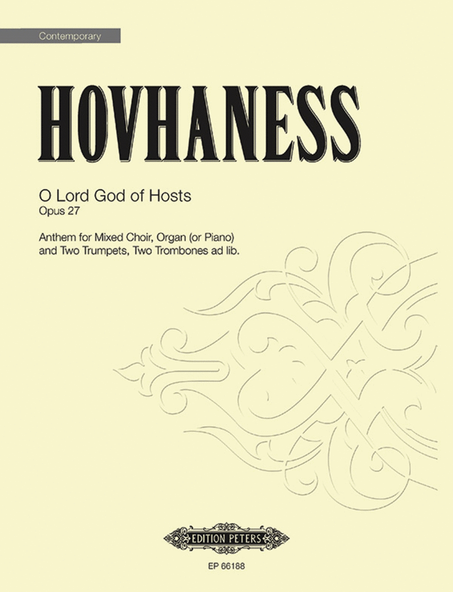 O Lord God of Hosts Op. 27