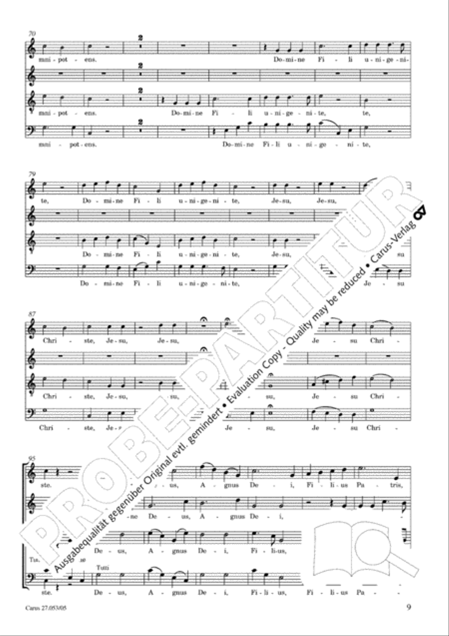 Creation Mass in A-major after Joseph Haydn (Schopfungsmesse in A nach Joseph Haydn) 4-Part scores gallery preview page 10