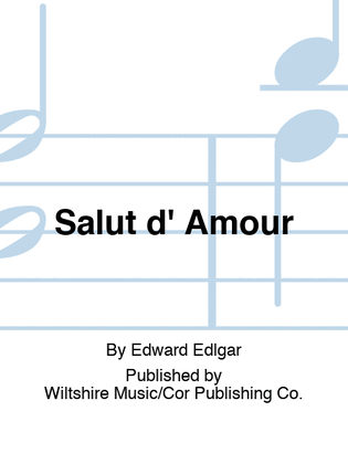 Book cover for Salut d' Amour