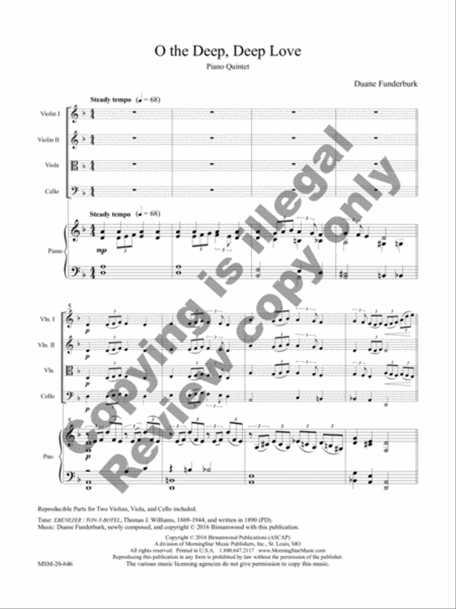 O the Deep, Deep Love O the Deep, Deep Love Cello scores gallery preview page 10