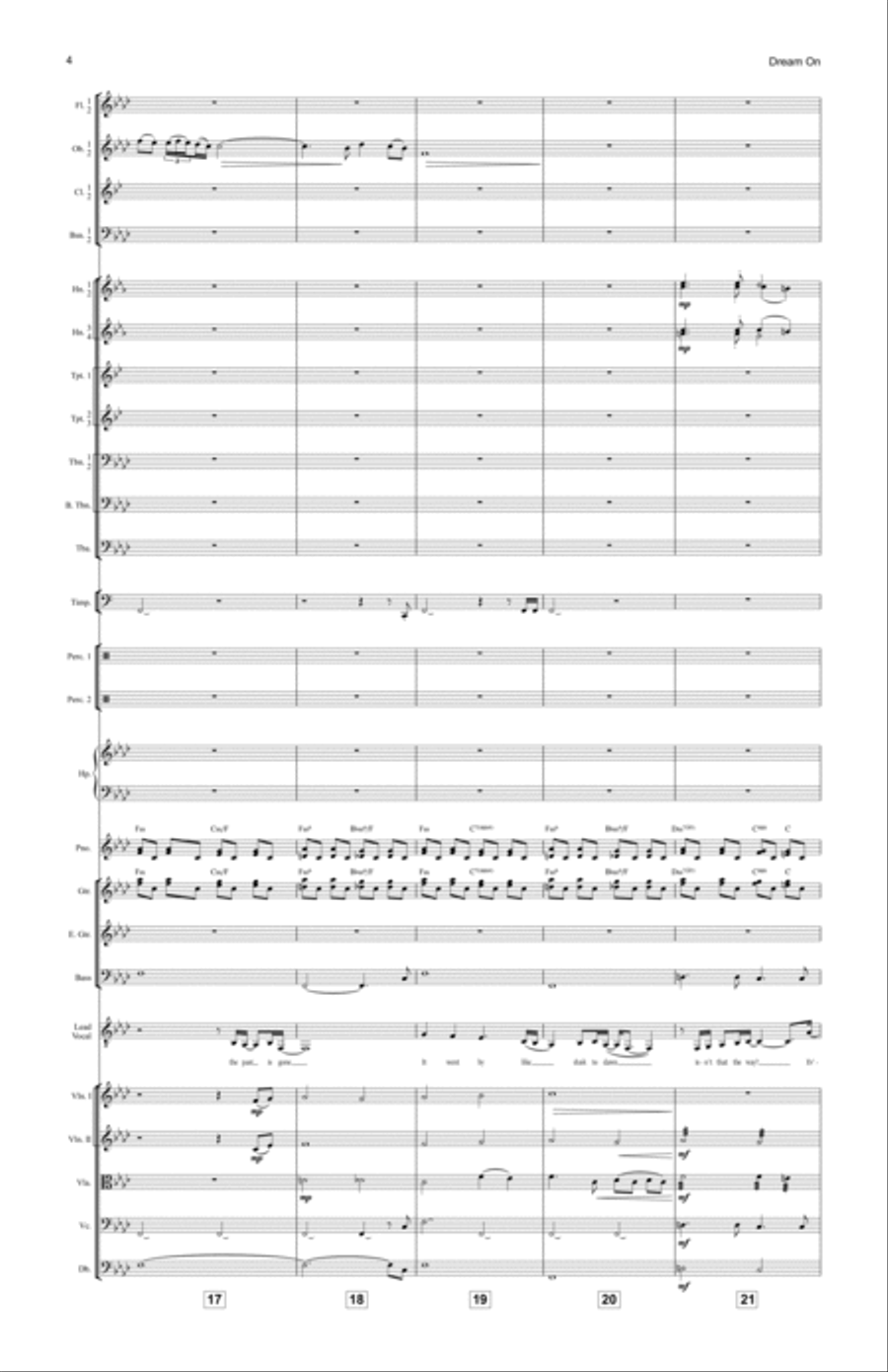 Dream On Full Orchestra scores gallery preview page 4