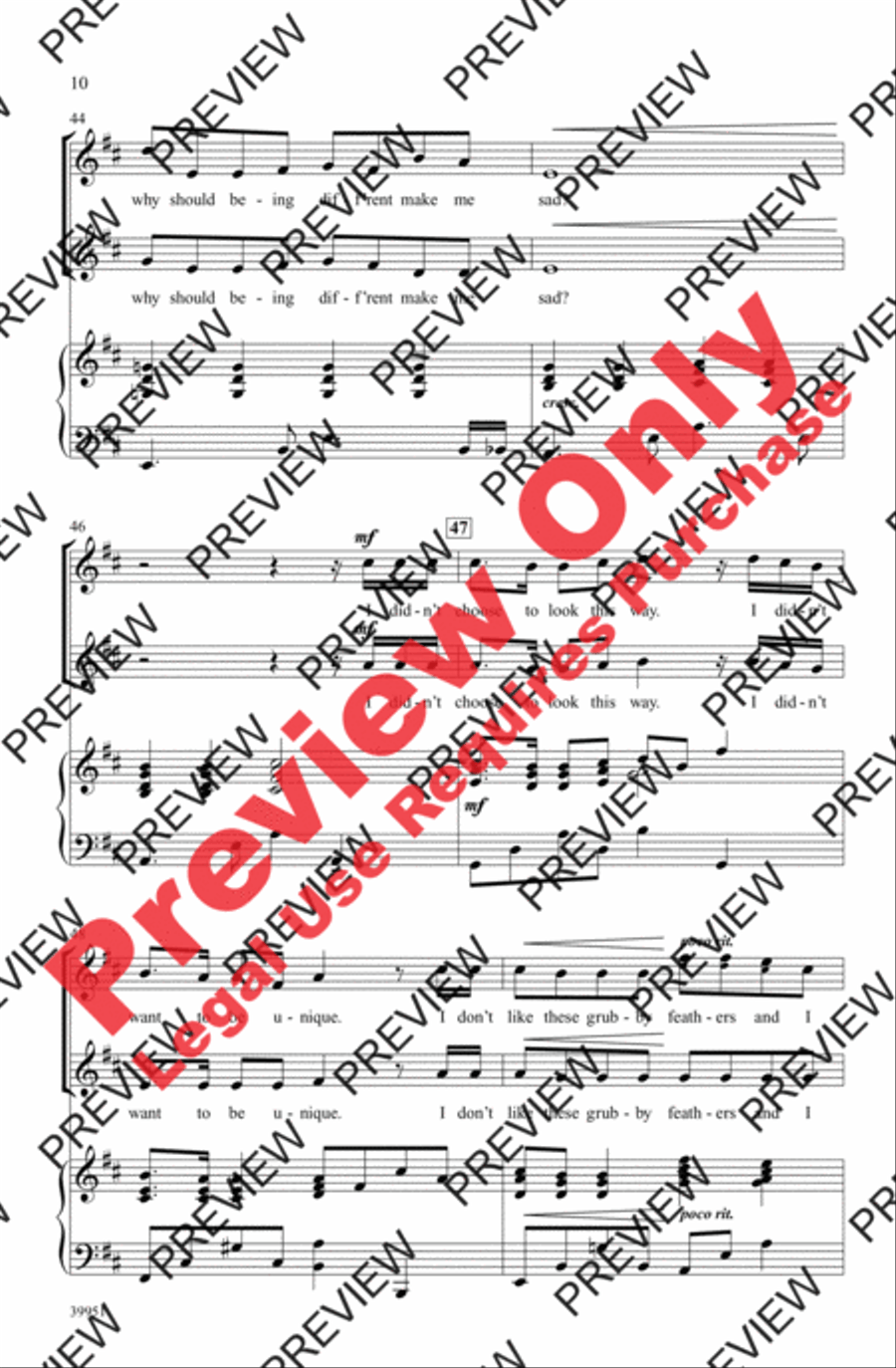 Honk! - SoundTrax CD (CD only) Choir scores gallery preview page 9