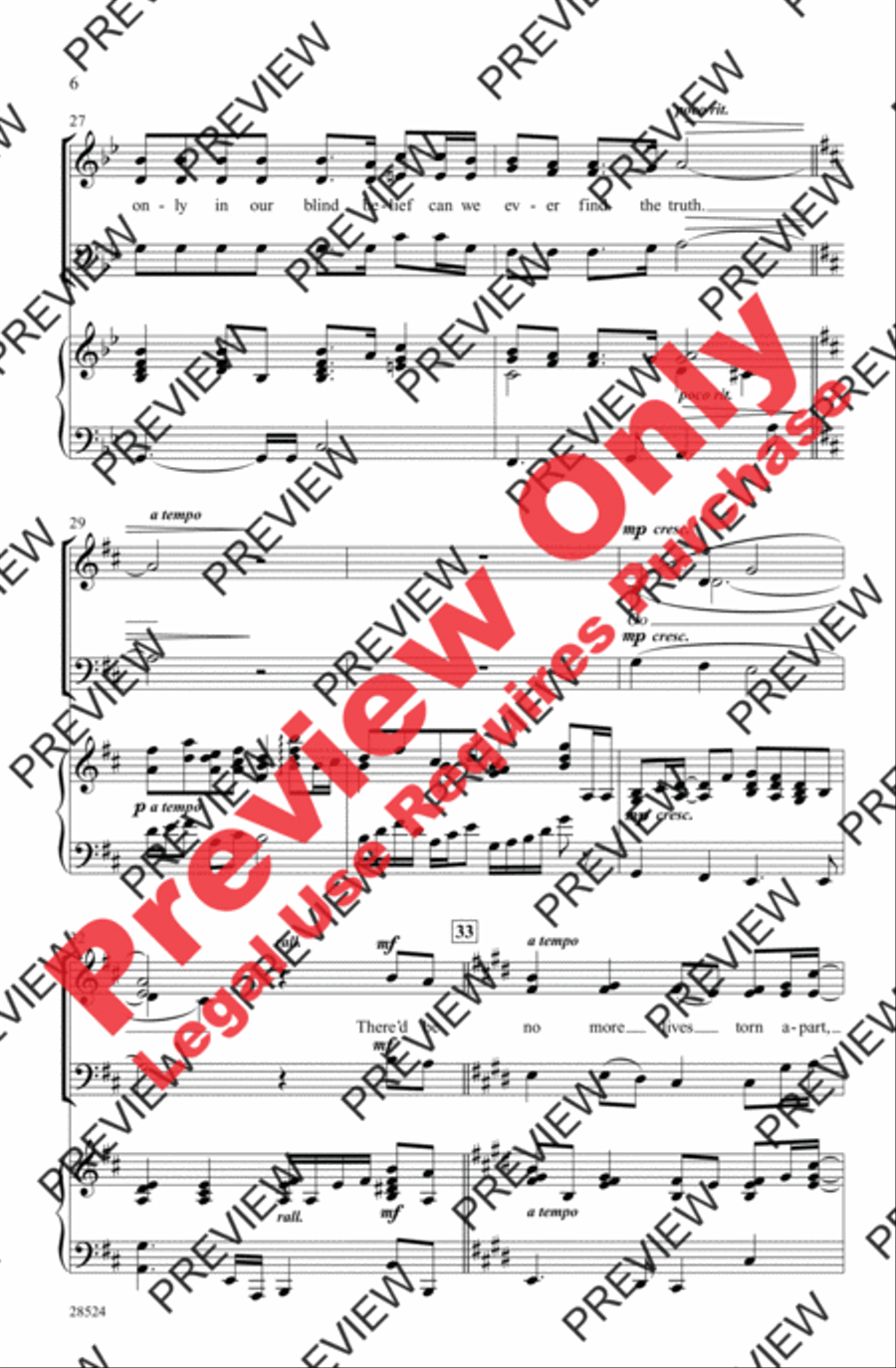 Grown-Up Christmas List 3-Part scores gallery preview page 6