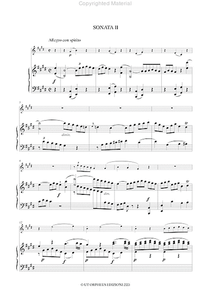 2 Sonatas Op. 6 for Piano (Harpsichord) and Violin